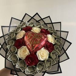 Money Bouquet Valentines 