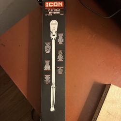ICON 1/2” Ratchet Flex Head Long 