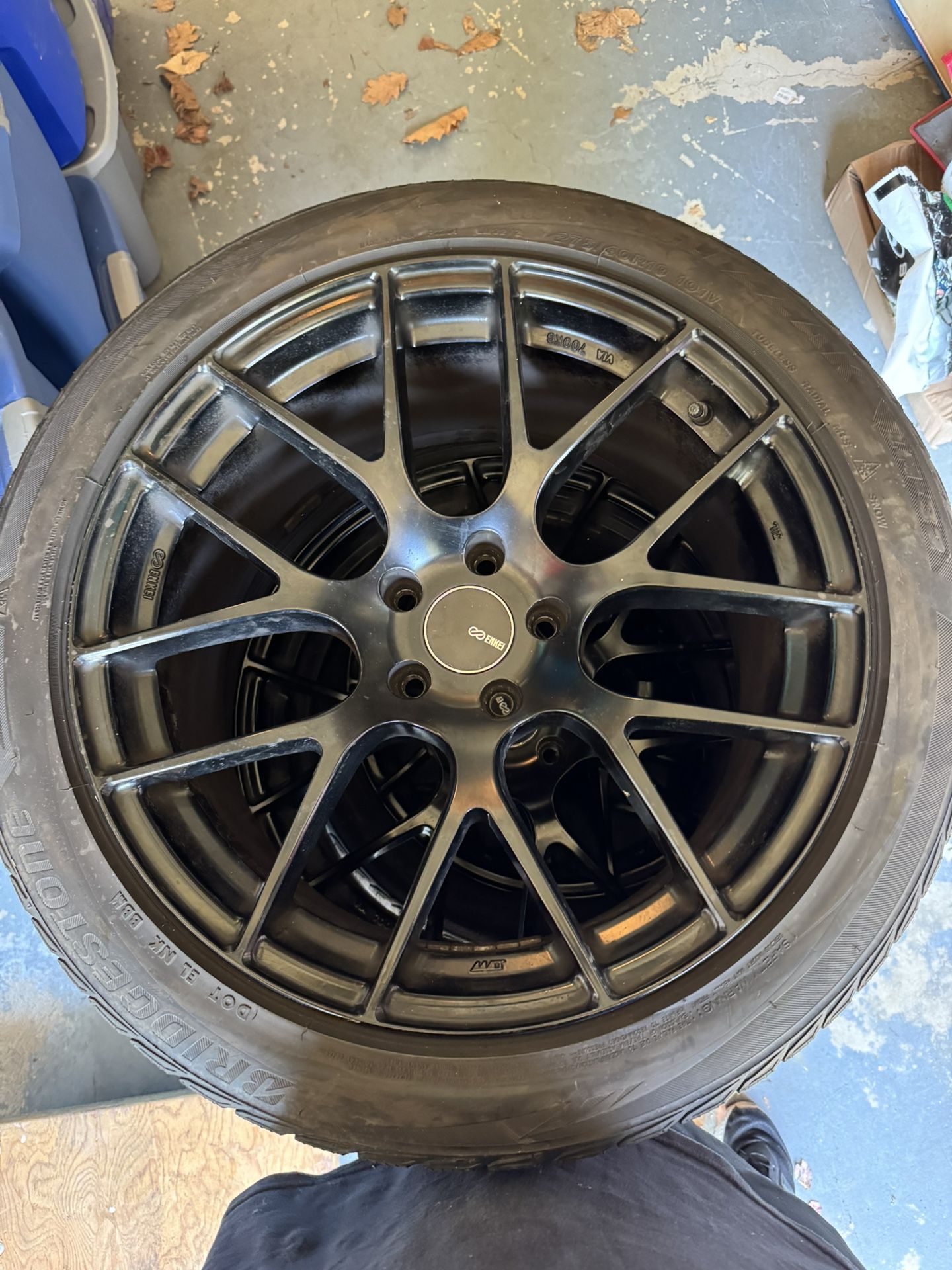 Enkei 19’s Rims Tires Wheels Bridgestone Blizzak Snow Tires For Ford Mustang