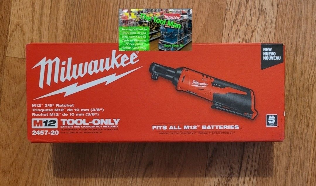 Milwaukee M12 Cordless 3/8 Ratchet Tool-only $90 Firm Pickup Only