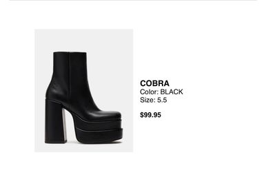 Steve Madden Cobra Platform Boots (Size 5.5)