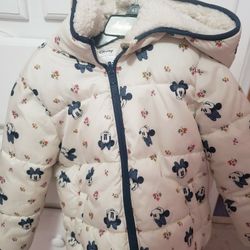 Disney GAP Minnie Sherpa Lined Jacket For Girl 5T