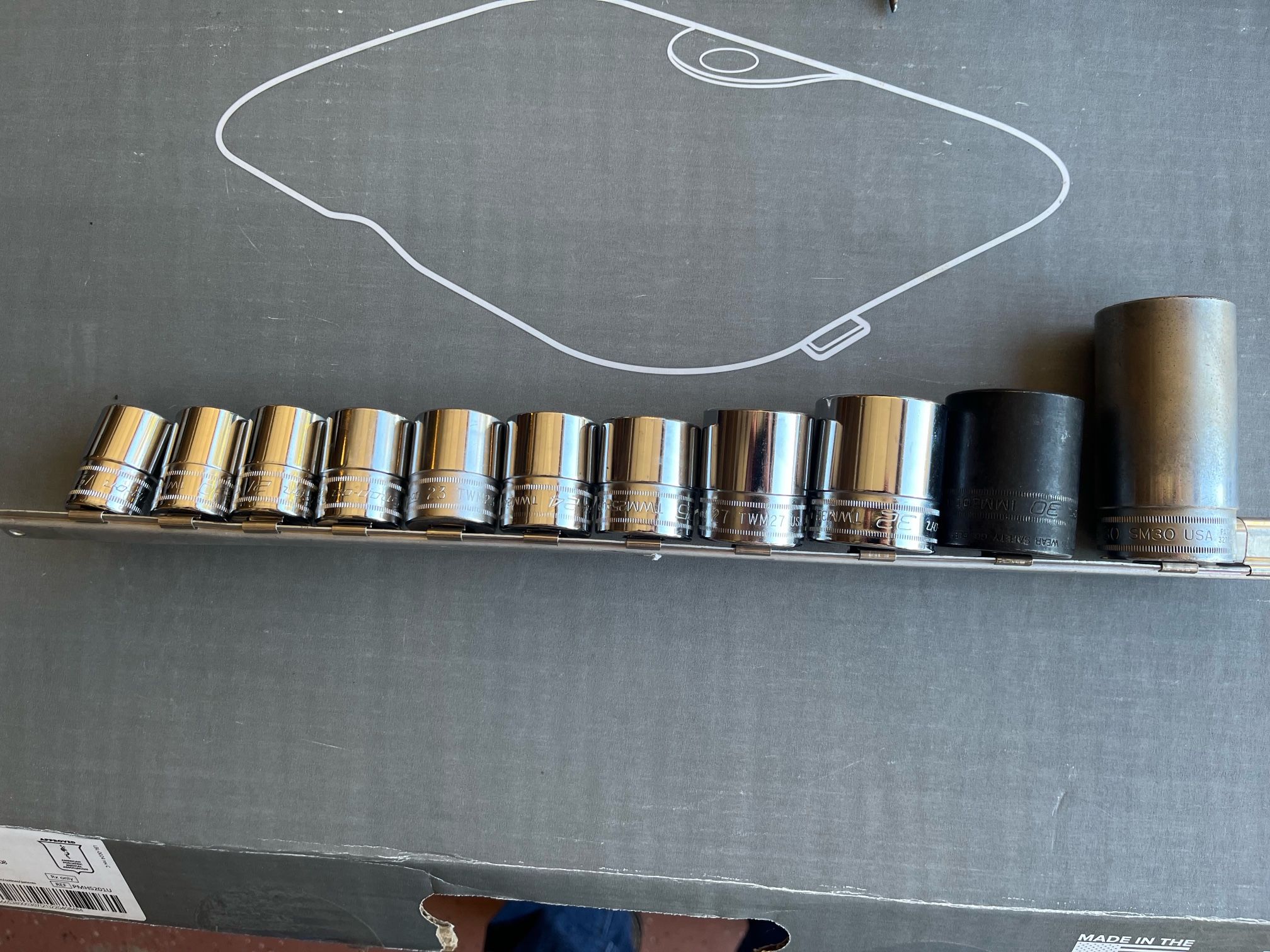 Snap On 1/2” Drive Metric Socket Set 