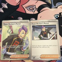 Pokemon Team Rocket's Petrel Trainer 226/182 Destined Rivals Full Art Ultra Rare NM