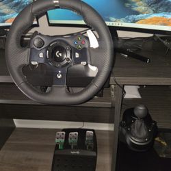 Logitech G920 Wheel/Pedals And Shifter.