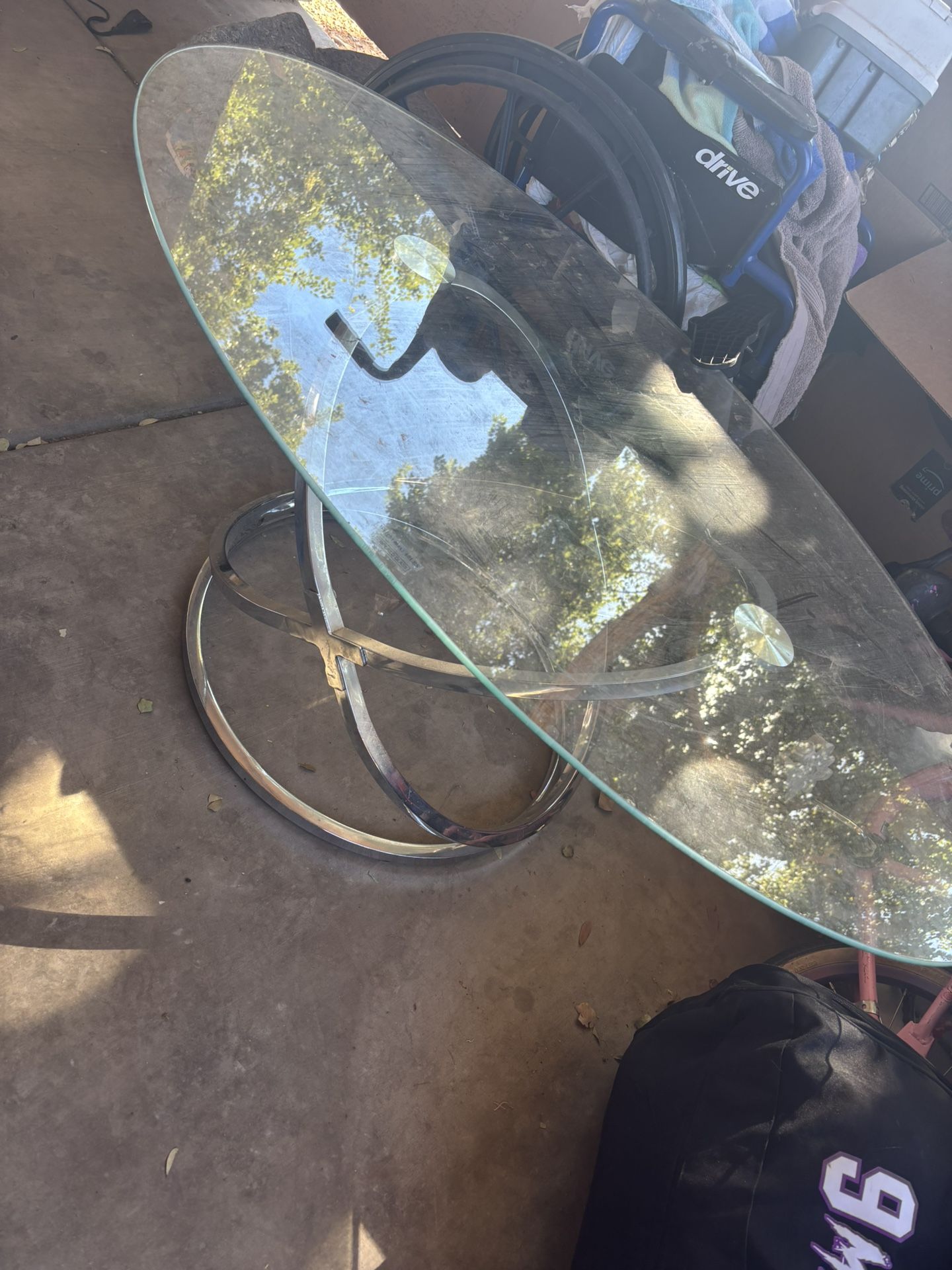 Silver Glass Coffee Table