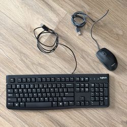 Logitech MK120 wired keyboard and mouse combo