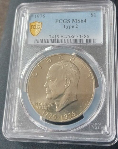 Eisenhower 1$ MS64 Certified By PCGS