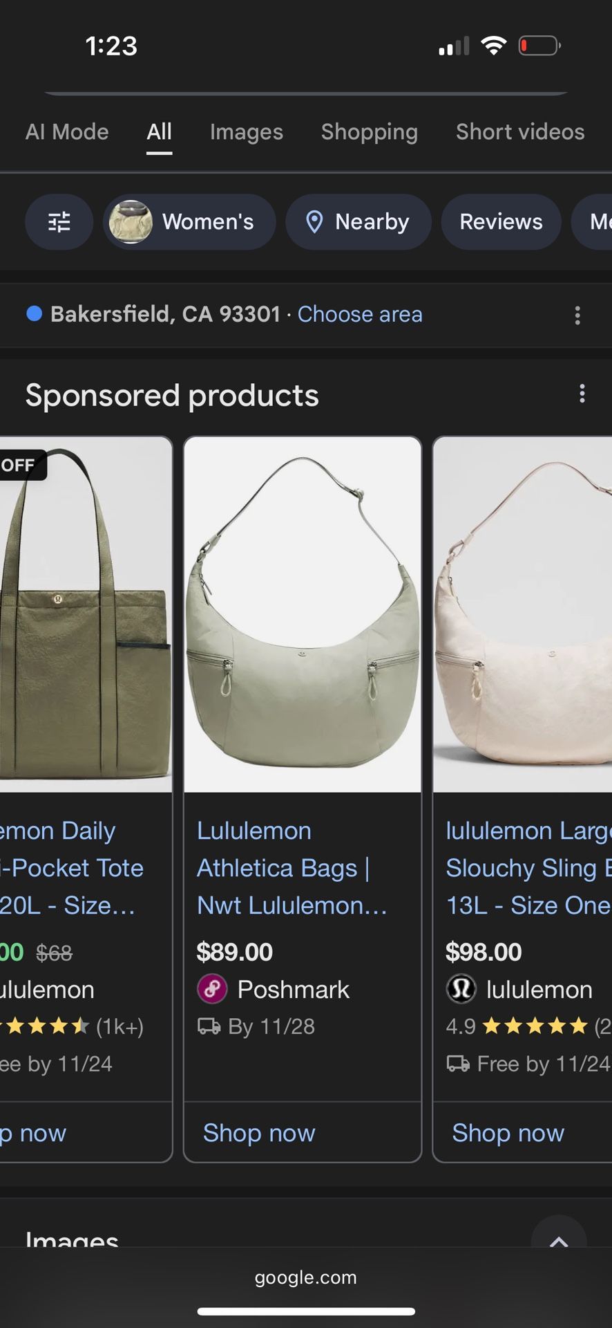 Lululemon Slouch Bag 13 L