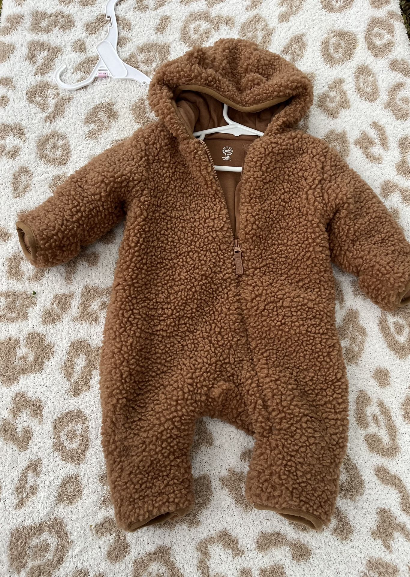 Thick Teddy Bear 🧸 Jumpsuit Size 6-9 Months
