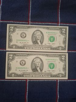 $2   (2) star 🌟  bills