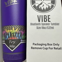 Purple Vibe Bluetooth Speaker Tumbler 18 Oz