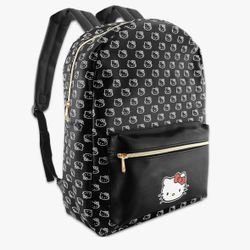 Hello Kitty Faux Leather Backpack for Women 16” With Front Pocket