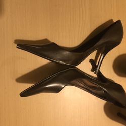 WOMEN XAPPEAL DARK BROWN DRESS HEELS SIZE 9M 