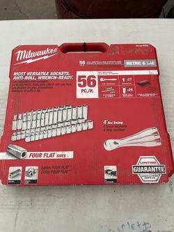 Milwaukee 56pc Ratchet & Socket Set