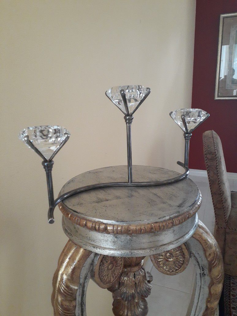 Silver Plated Candle Holder.. Or Best Offer !
