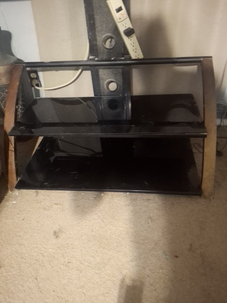 2 Tier Glass TV Stand