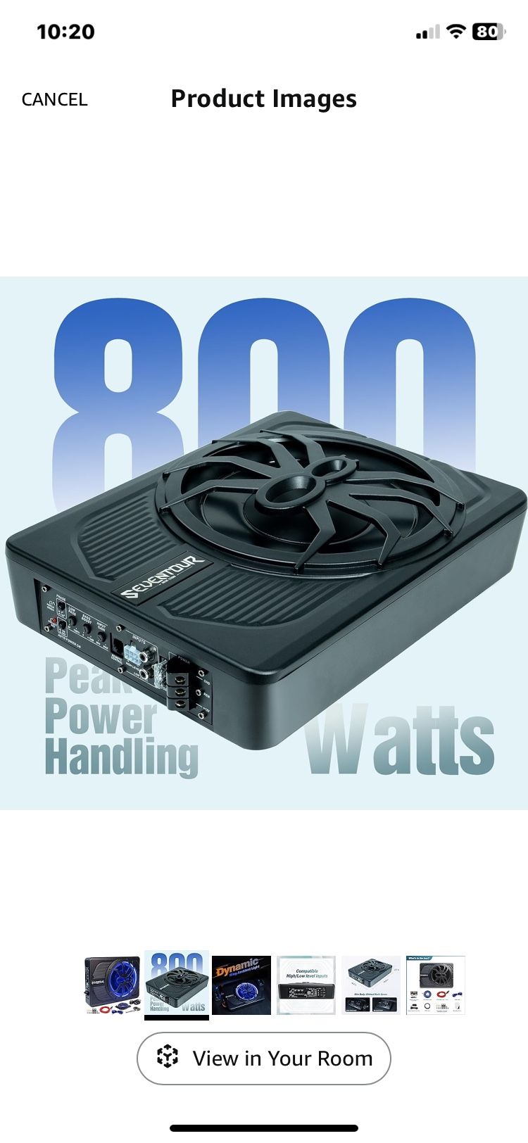 NEW 10”ULTRA SLIM SUBWOOFER BUILT IN AMPLIFIER