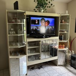 Wall Unit Bar And Wine Glasses Holder