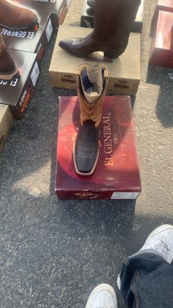 EL GENERAL Choco Brown Boots Square Toe