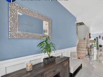 Textured wall mirror