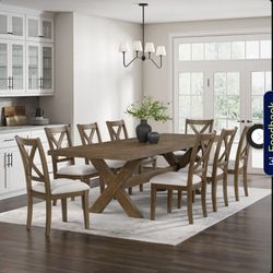 Lathan 9pc Dining Table