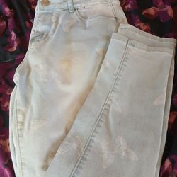Ladies Butterfly Jeans Size 8
