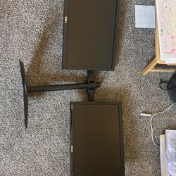 Dual 20 Inch Monitors With Stand 