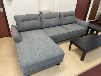New Charcoal Grey 2-Piece Sectional - New In Box