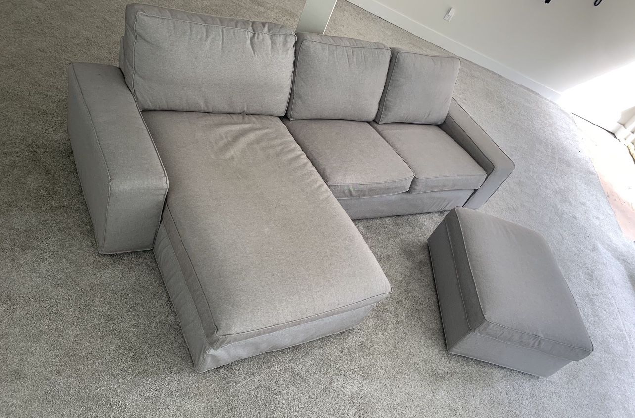 Ikea Kivik Gray Sectional Sofa Couch L Shape FREE DELIVERY for Sale