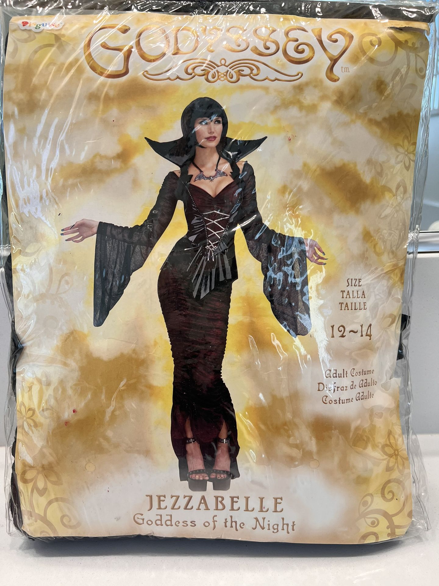 New Godyssey “Jezzabelle” Goddess Of The Night Women’s 12-14 Costume