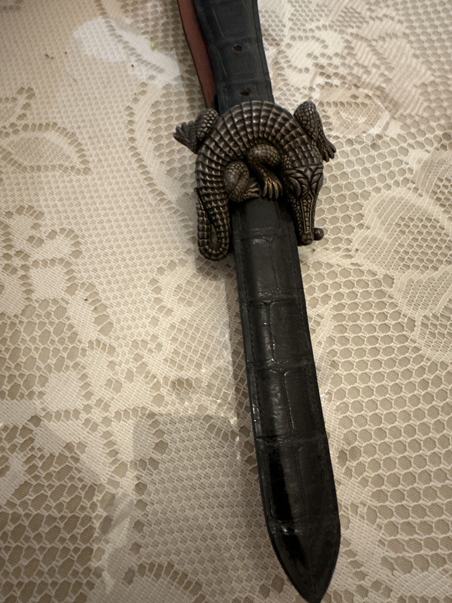 Barry Kieselstein Cord Alligator Belt And Buckle