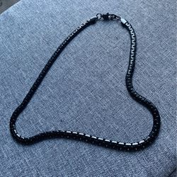 Black Stainless Steel Unisex Necklace