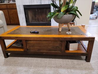 Brown Wooden Coffee Table