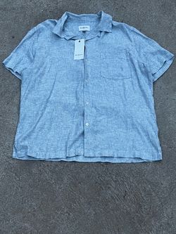 Goodfellow & Co. Blue Short Sleeve Button