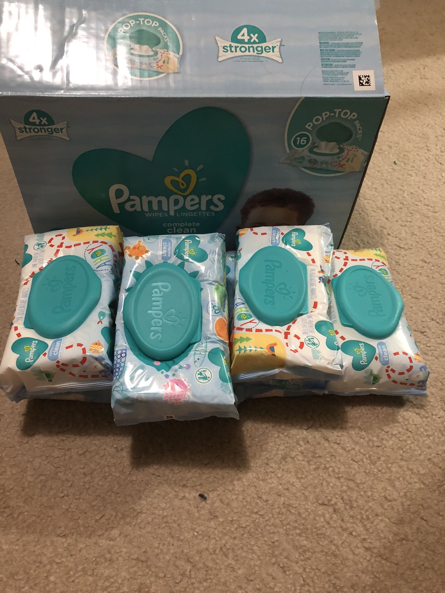 7 pack pamper baby wipes