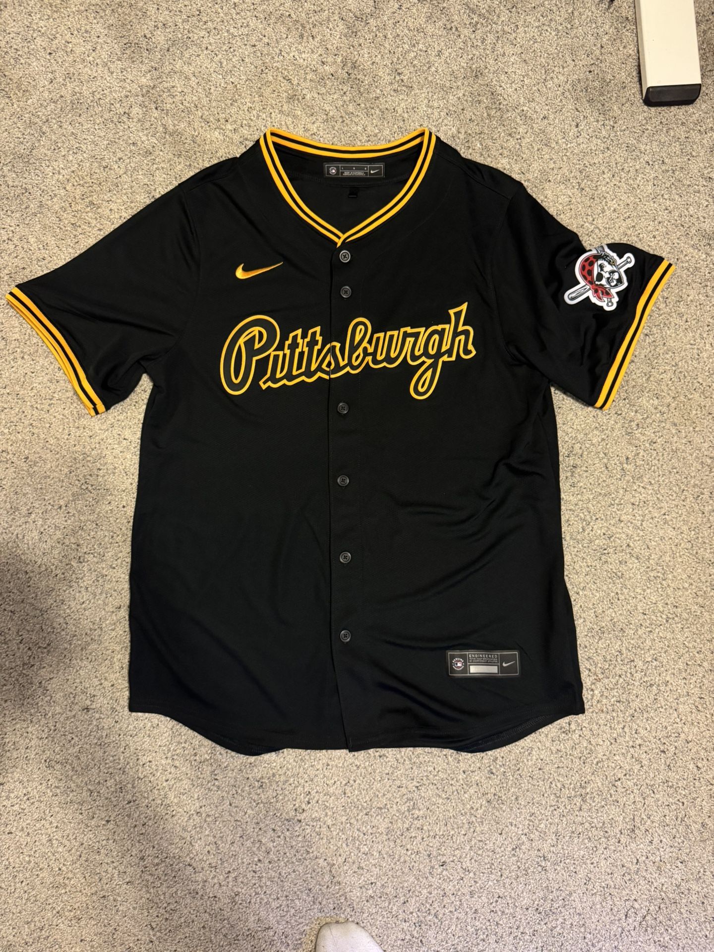 Nike Authentic Pittsburgh Pirates Alternate Limited Black Jersey Men’s Size: L