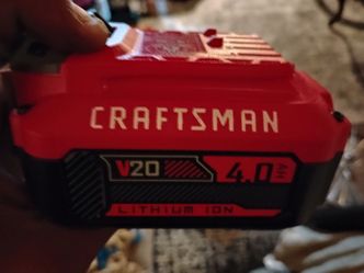New Craftsmen 20 volt battery