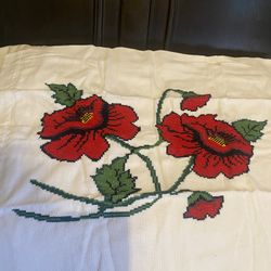 Sobre Cama De Punto De Cruz 