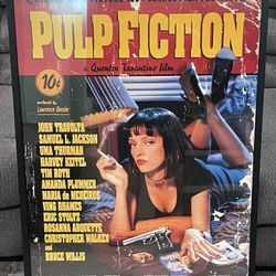 1994 PULP FICTION Framed Original Film Poster, 27X40 TARANTINO, TRAVOLTA, THURMAN Near Perfect Condition. 