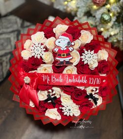 Christmas Ramo Buchon Flower Roses Bouquet Roses 