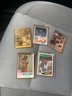 Basketball cards and one football card $10 each oh 40 for everything
