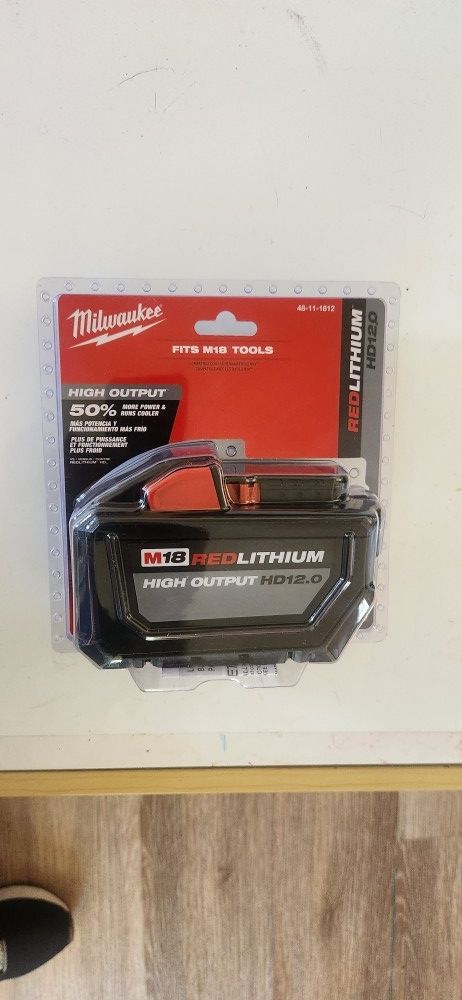Milwaukee 18v Battery Amp High Output Brand New Sealed