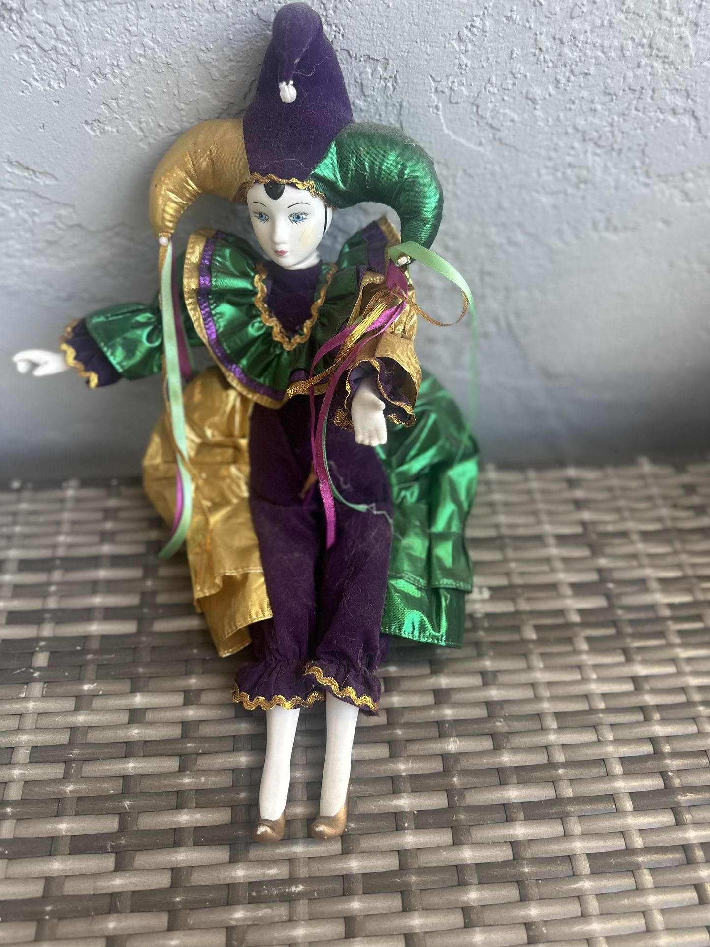 Harlequin Doll Vintage