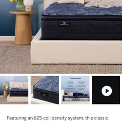 Serta pillow top king mattress and box spring 