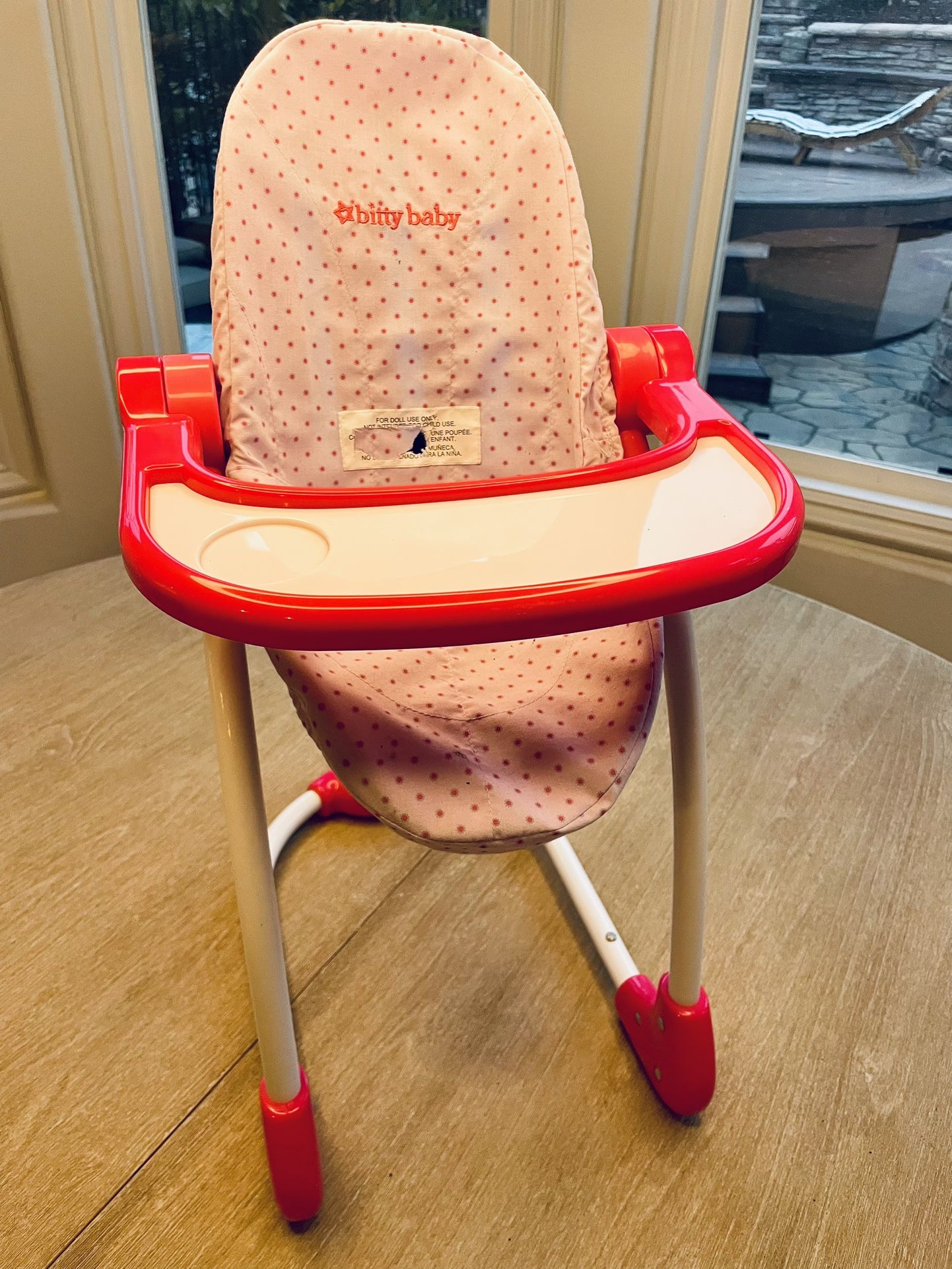 American Girl Bitty Baby High Chair for 15" Baby Dolls