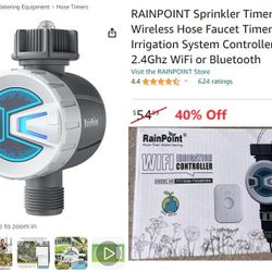 RAINPOINT Sprinkler Timer WiFi Water Timer