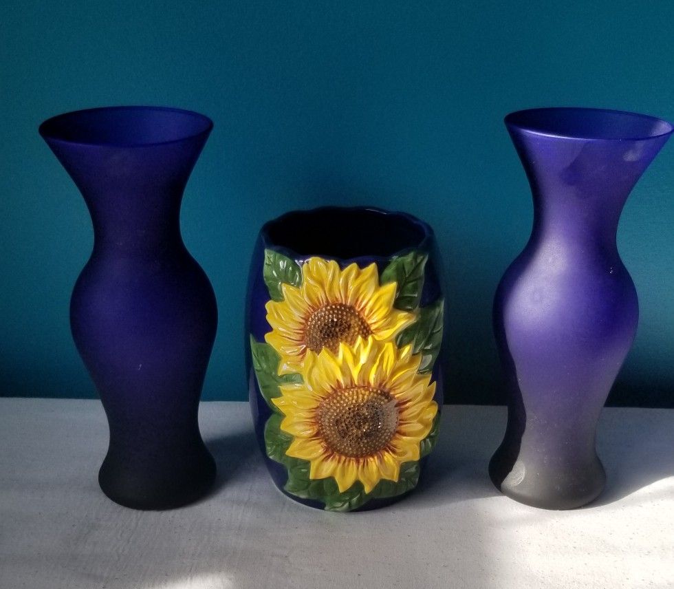 3 Pieces Flower Vases
