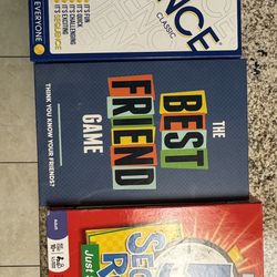3 Board Games For Sale Never Open 