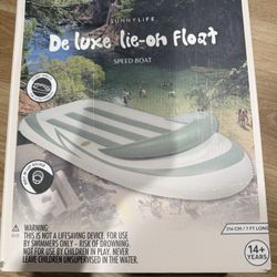 SUNNYLIFE Deluxe Inflatable Speed Boat Pool Float - Like New (Used Once)